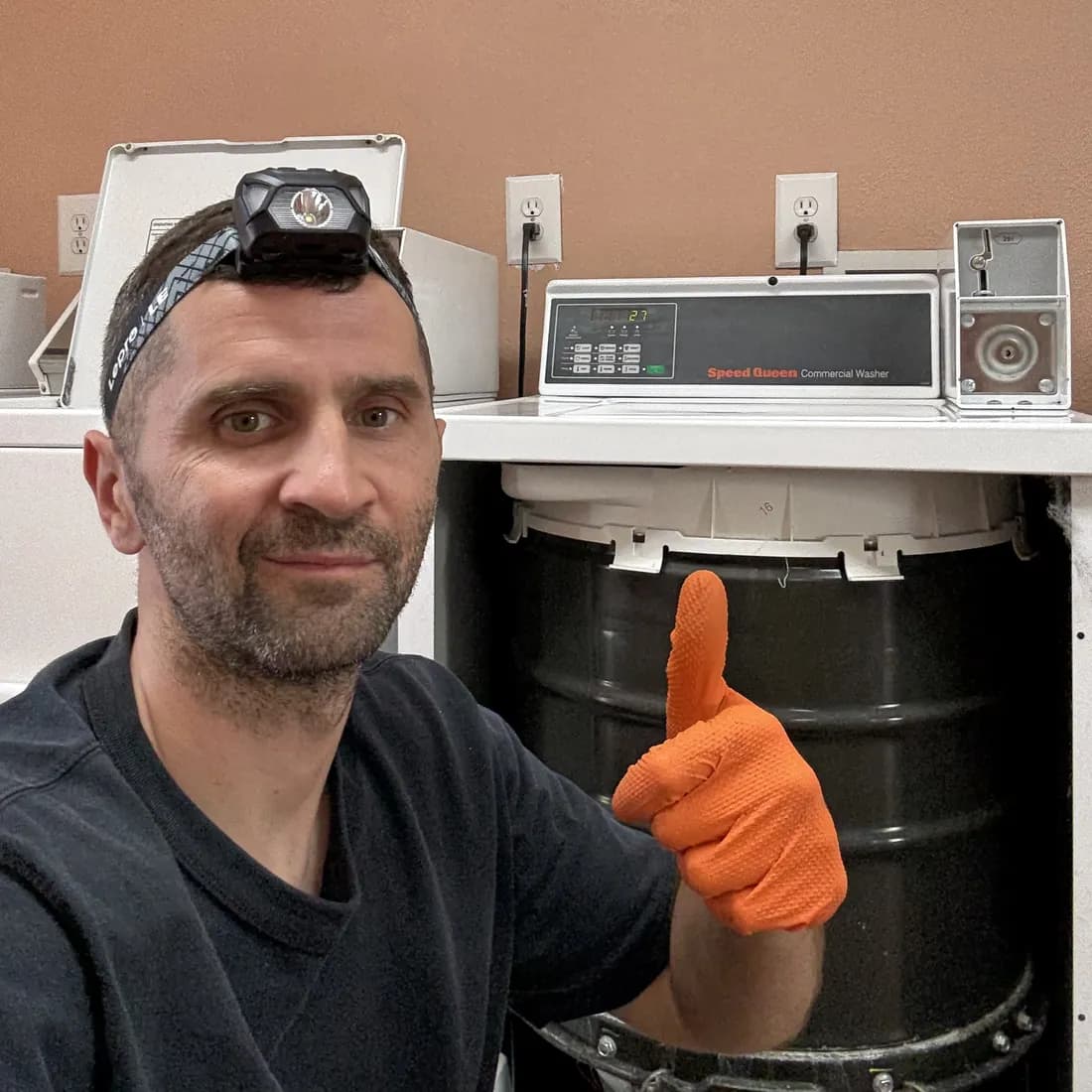Speed Queen commercial washer serviced in San Diego