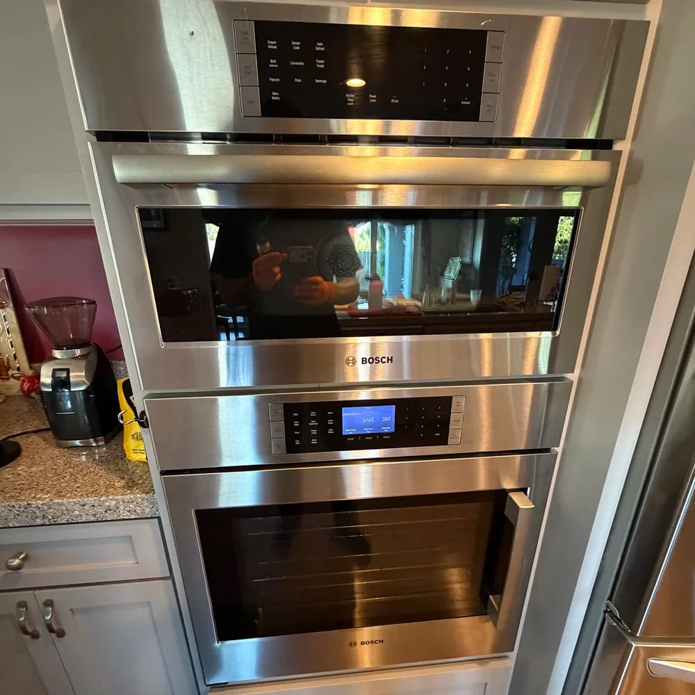 Built-in double wall oven serviced in San Diego