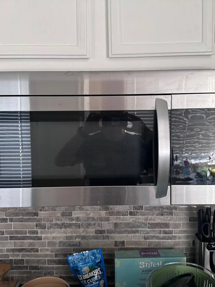 Over-the-range microwave serviced in San Diego