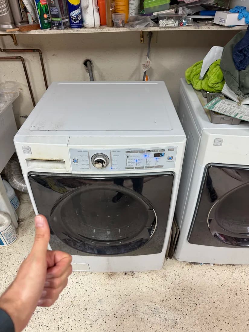 Kenmore front-load washer serviced in San Diego