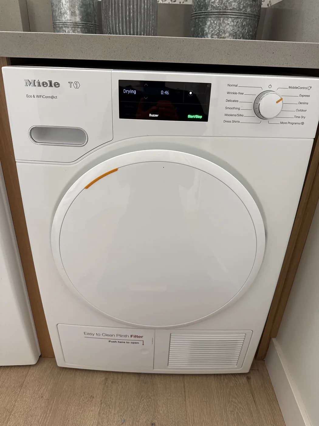 Miele T1 heat-pump dryer serviced in San Diego
