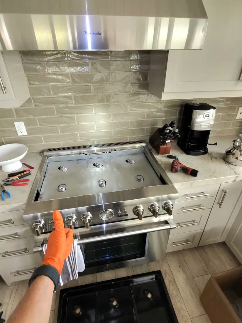 Thermador professional range burner service in San Diego