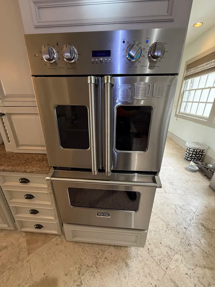 Built-in wall oven column serviced in San Diego