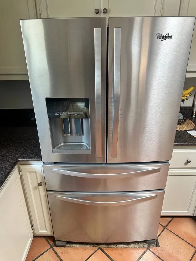 Whirlpool French-door refrigerator serviced in San Diego