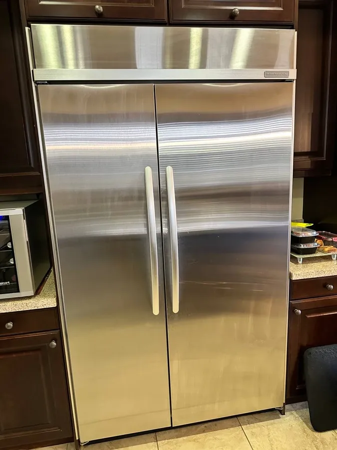 KitchenAid built-in side-by-side refrigerator in San Diego