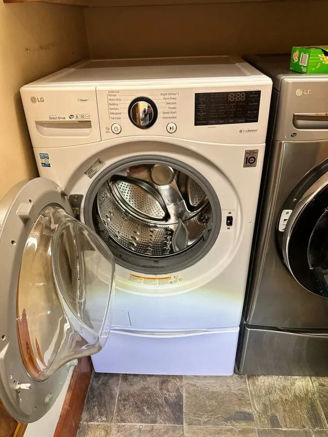 LG front-load washer serviced in San Diego