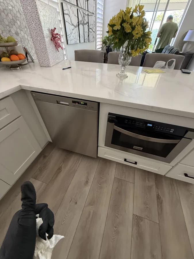 Built-in microwave serviced in San Diego