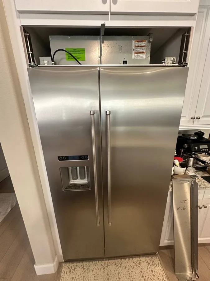 Built-in refrigerator condenser access in San Diego