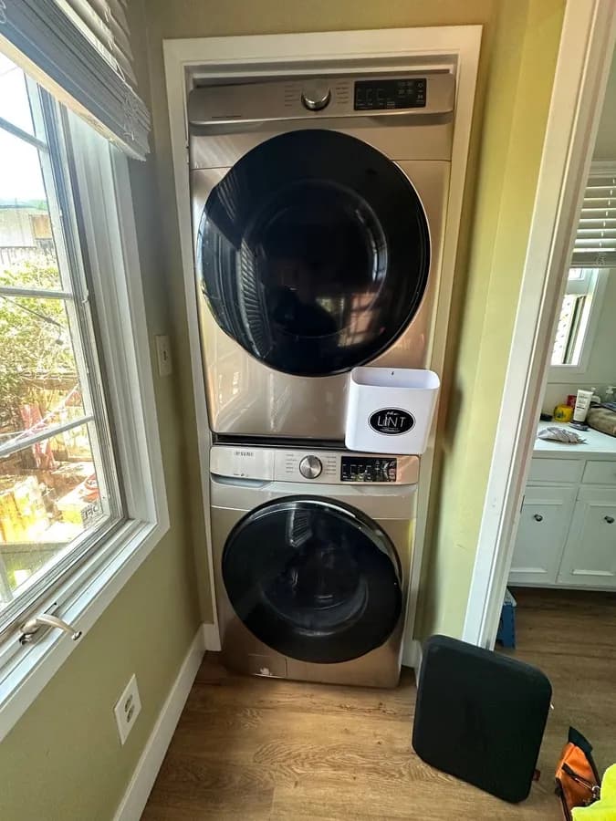 Samsung stacked washer and dryer in San Diego