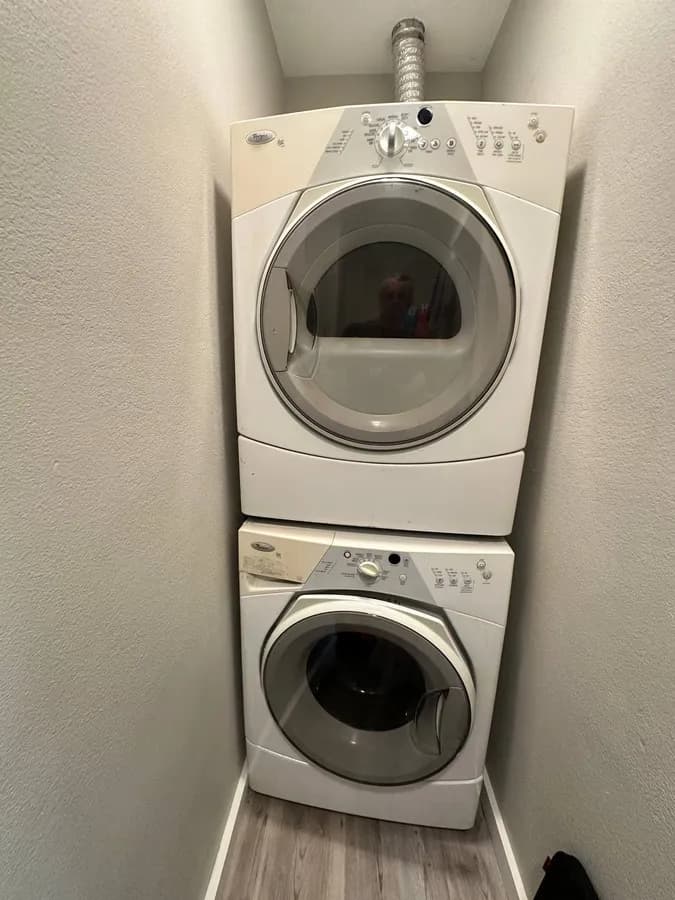 Whirlpool stacked washer and dryer in San Diego