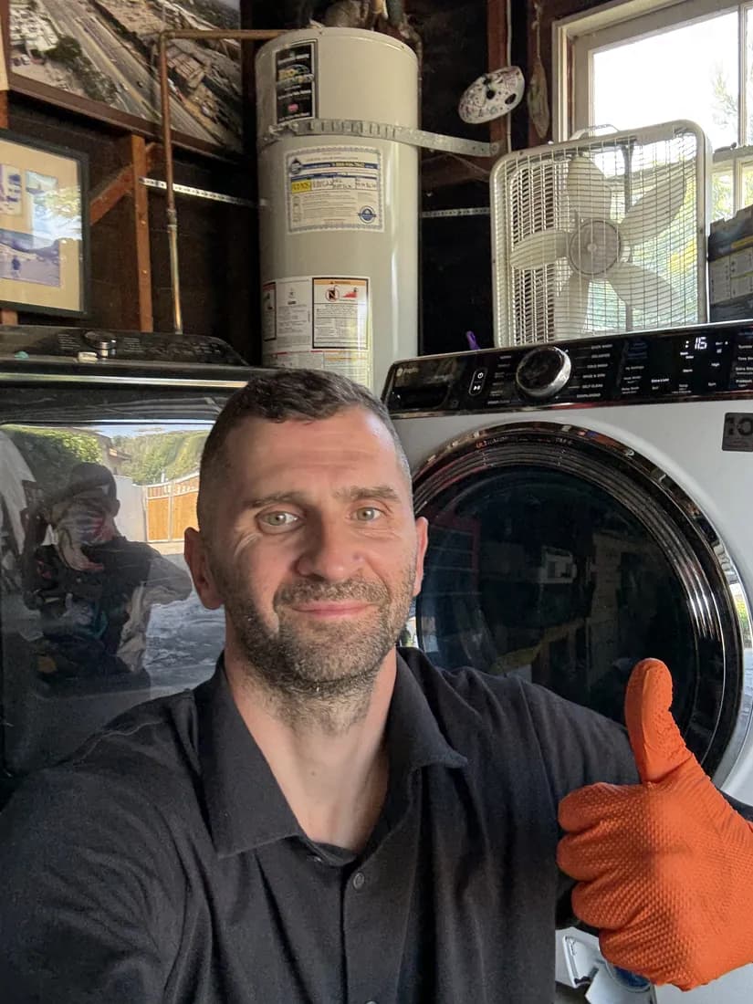 Front-load dryer serviced in San Diego