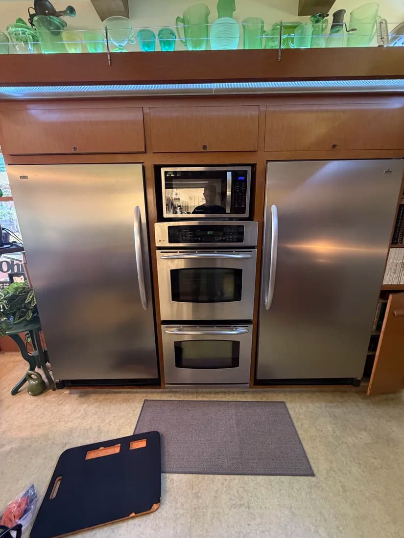 Built-in freezer serviced in San Diego