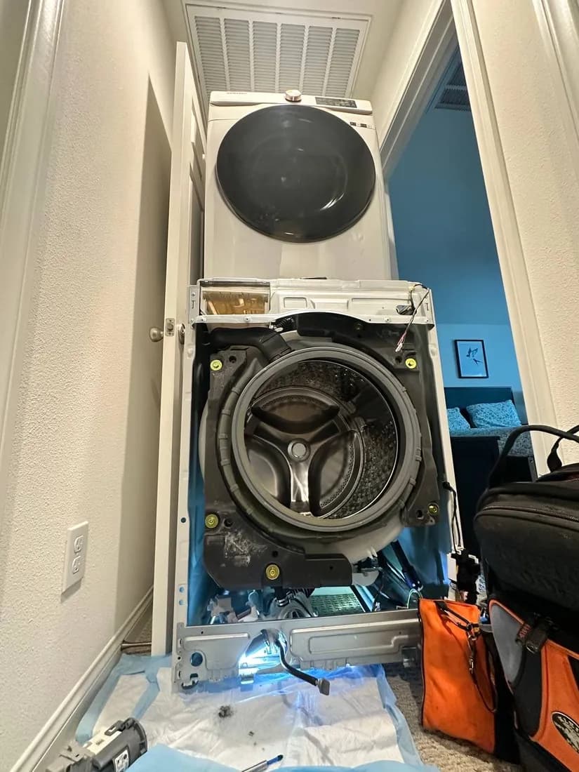 Front-load washer drum and tub serviced in San Diego