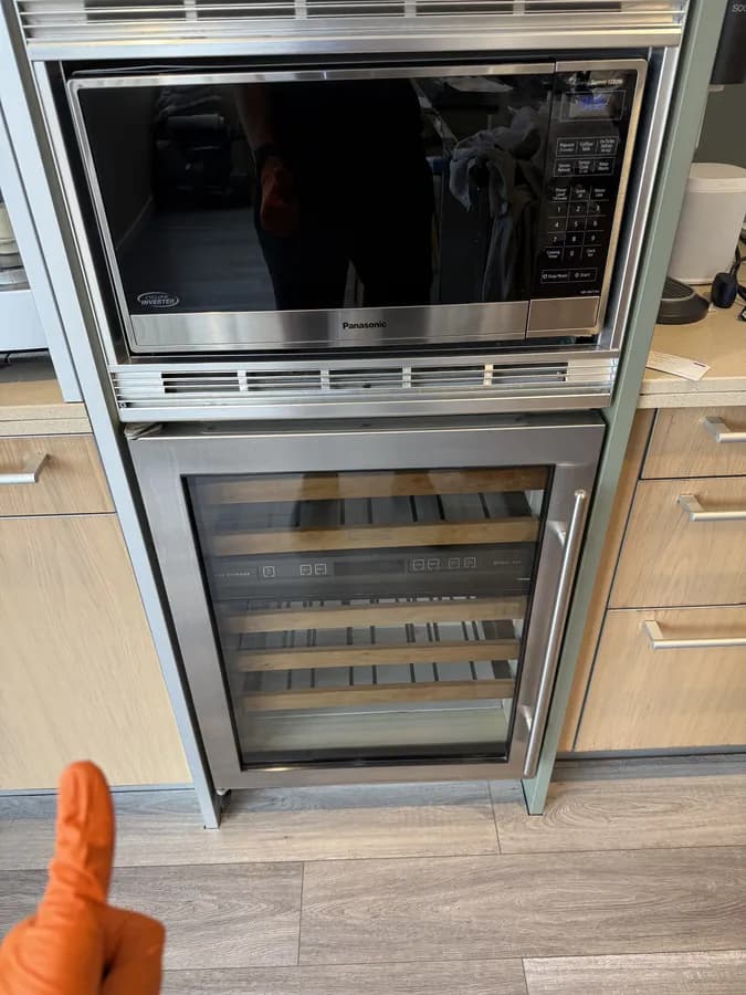 Built-in wine cooler serviced in San Diego